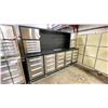Image 1 : STEELMAN 30 DRAWER/2 UPPER CABINETS STAINLESS STEEL FRONT 10FT WORK BENCH WITH PEG BOARD