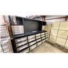 Image 2 : STEELMAN 30 DRAWER/2 UPPER CABINETS STAINLESS STEEL FRONT 10FT WORK BENCH WITH PEG BOARD