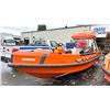 Image 2 : 2007 FR FASSMER FAST RESCUE BOAT, FRR 6.1, ORANGE,  VIN 0625557
