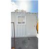 Image 2 : GREY 8' 8,590 MAX CAPACITY OFFICE STORAGE SHIPPING CONTAINER WITH DUAL SWING REAR DOORS,