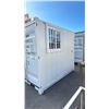 Image 2 : GREY 8' 8,590 MAX CAPACITY OFFICE STORAGE SHIPPING CONTAINER WITH DUAL SWING REAR DOORS,