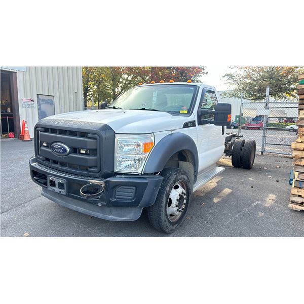 2012 FORD F550 SUPERDUTY WHITE VIN 1FDUF5HY9CEB02620