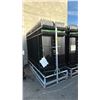 Image 1 : GALVANIZED STEEL GARDEN/ PUBLIC SPACE FENCE - 30 PCS OF 4 RAIL FENCES 10' X 7' + 31 PCS OF POSTS (