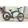 Image 2 : JANOBIKE ITALIAN H26 BLACK 21 SPEED, 18" ELECTRIC FOLDABLE MOUNTAIN BIKE; 500W MOTOR, 35 - 75 KM