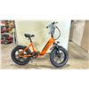 Image 2 : Y20 ORANGE ELECTRIC FOLDABLE E-BIKE WITH CHARGER - 75 KM RANGE, HYDRAULIC DISC BRAKES, 7 LEVELS, LCD