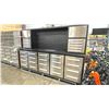 Image 1 : STEELMAN 30 DRAWER/2 UPPER CABINETS STAINLESS STEEL FRONT 10FT WORK BENCH WITH PEG BOARD