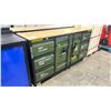 Image 1 : STEELMAN 6 DRAWER/2 DOOR CENTER CABINET MILITARY GREEN 6.5' WORK BENCH