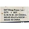 Image 2 : RED INDUSTRIAL 50 TON AIR ACTUATED SHOP PRESS *IN CRATE*