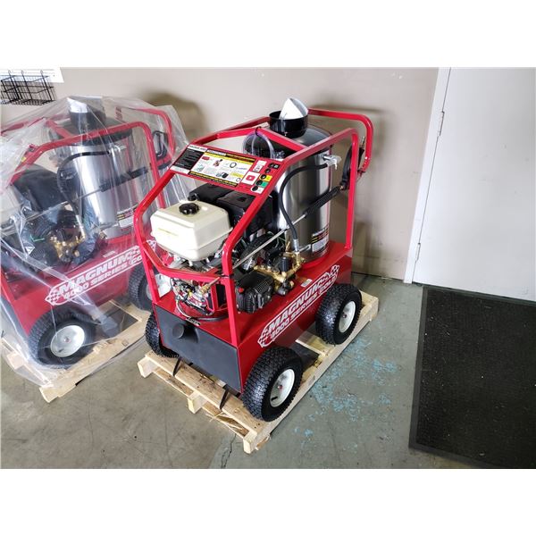 MAGNUM 4000 SERIES DIESEL / GAS MOBILE HOT WATER PRESSURE WASHER WITH HOSE & WAND