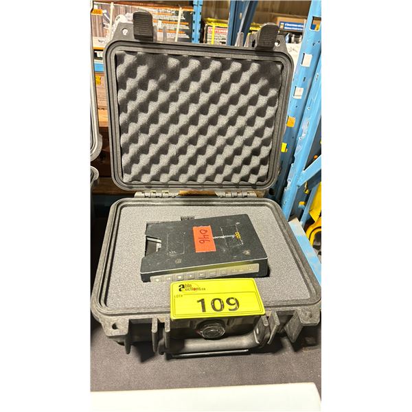 BLACK MAGIC DESIGN SSD 250GB SDI SHUTTLE PRO RECORDER IN PELICAN 1200 HARD TRANSPORT CASE