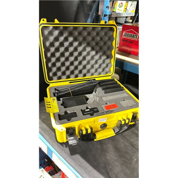 ATMOS SHOGUN 4K ACCESSORY CASE WITH BATTERY & DUMMY BATTERIES IN YELLOW HARD TRANSPORT CASE