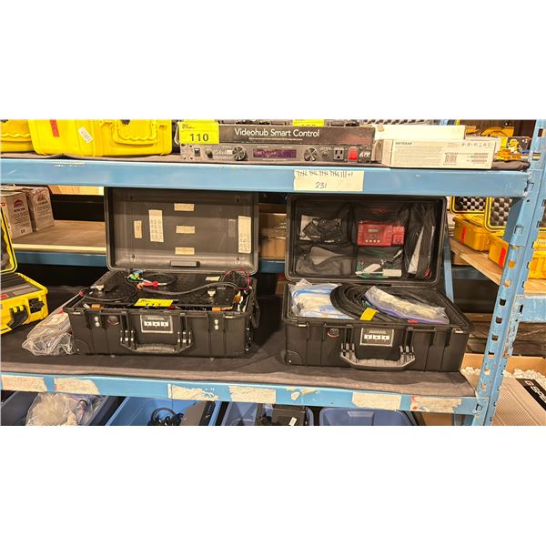 2 COMMERCIAL PRODUCTION CALDIGIT DIGI CASES WITH CHEESE PLATE IN HARD TRANSPORT CASE & CASE OF