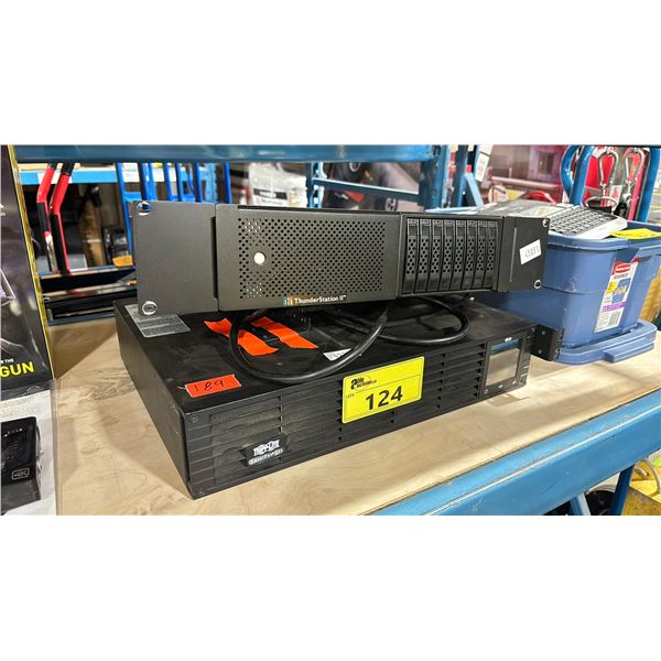 TRIPP-LITE SMARTPRO RACK MOUNTED UPS & THUNDER STATION 2 RACK MOUNTED RAID SERVER WITH HARD DRIVES