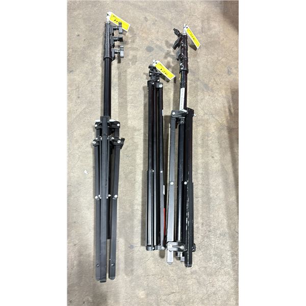 2 AVENGER A0035B TELESCOPING COMMERCIAL PRODUCTION STANDS & ARRI 050ARF TELESCOPING COMMERCIAL