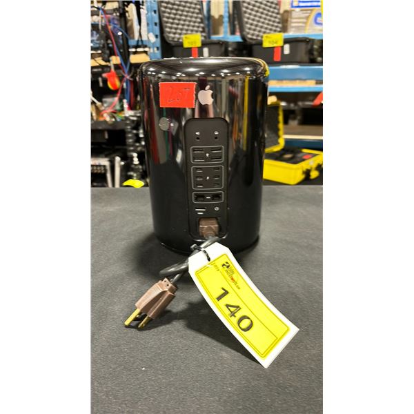 MAC PRO TRASHCAN DESKTOP COMPUTER WITH POWER CABLE *HARD DRIVE FORMATTED*