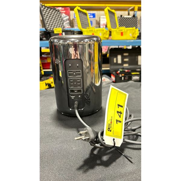 MAC PRO TRASHCAN DESKTOP COMPUTER WITH POWER CABLE *HARD DRIVE FORMATTED*