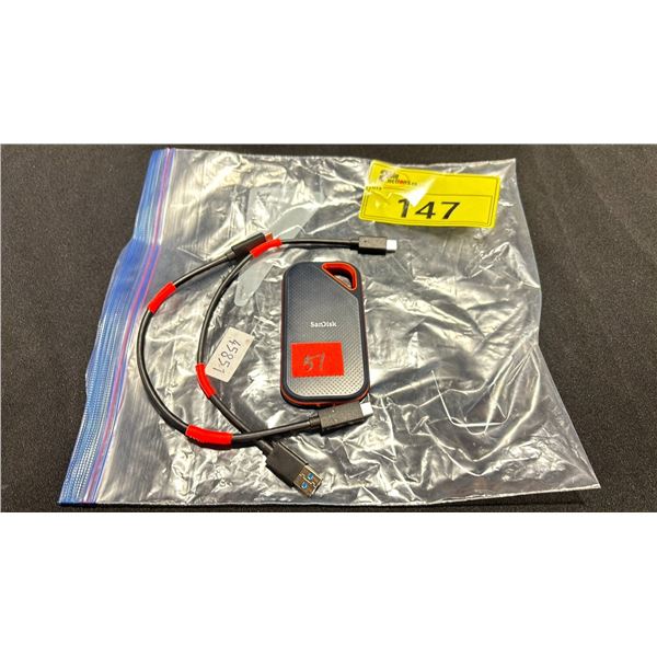 SANDISK EXTERNAL PRO PORTABLE SSD DRIVE *NO TRANSPORT CASE*