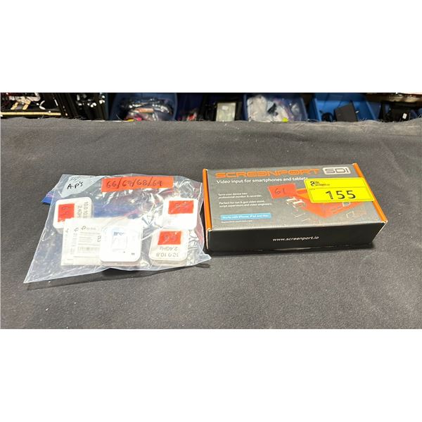IN2CORE SCREENPORT SDI TO WI-FI TX DEVICE & BAG OF 4 TP-LINK WI-FI ACCESS POINTS 2.4GHZ