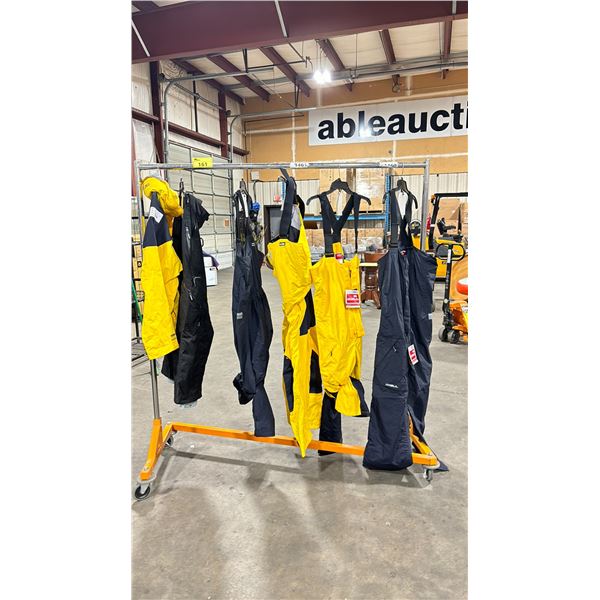 6 PCS OF ASSORTED NEW GUL / GILL PERFORMANCE SAILING APPAREL *RACK NOT INCLUDED*