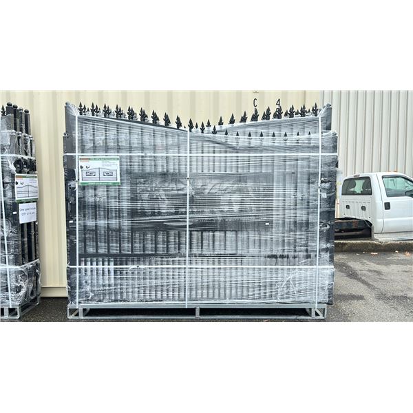 ALLMETAL K0720 DEER MOTIF STYLE METAL FARM DRIVEWAY GATE - 7'H X 20'L