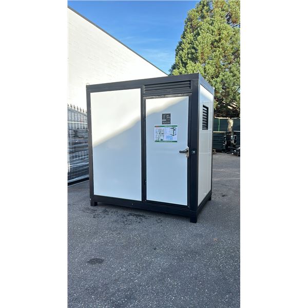 ALLMETAL K2215 PORTABLE RESTROOM - INCLUDES SHOWER, TOILET, TOILET BRUSH, SINK, WINDOW, PAPER