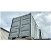 Image 1 : GREY 8' OFFICE STORAGE SHIPPING CONTAINER WITH DUAL SWING REAR DOORS,