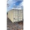 Image 2 : BEIGE 20' 67,200 MAX CAPACITY INDUSTRIAL TRANSPORT CONTAINER WITH DUAL SWING REAR DOOR WITH