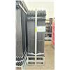 Image 2 : ALLMETAL K0710-24 GALVANIZED POWDER COATED STEEL SITE FENCE - 24 FENCE PANELS + 25 POSTS WITH