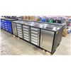 Image 2 : STEELMAN 18 DRAWER/2 SIDE CABINETS STAINLESS STEEL FRONT WORKBENCH (113"W 23.5"D 36"H)