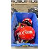 Image 2 : TOTE OF RESCUE EQUIPMENT INCLUDING HELMETS, HARNESSES, AND ROPE