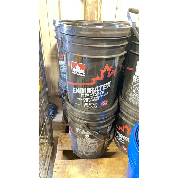 2 PAILS OF PETRO-CANADA ENDURATEX EP 320 INDUSTRIAL 20L PAILS OF GEAR OIL