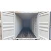Image 2 : GREY 40' 52,910LBS MAX CAPACITY INDUSTRIAL TRANSPORT CONTAINER WITH 4 DUAL SWING SIDE DOORS,