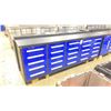 Image 1 : STEELMAN 25 DRAWER BLUE PAINTED FRONT WORKBENCH (113"W 23.5"D 36"H)