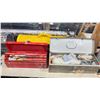 Image 2 : 2 METAL TOOL BOXES WITH VARIOUS HAND TOOLS & CLAMPS * CONTENTS INCLUDED *