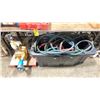 Image 1 : MONARCH SUB PUMP, BE350, WITH TOTE OF DIFFERENT LENGTHS OF HOSES