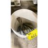 Image 2 : BUCKET OF VARIOUS SIZED CHISEL BIT ATTACHMENTS