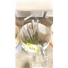 Image 2 : BUCKET OF VARIOUS SIZED CHISEL BIT ATTACHMENTS
