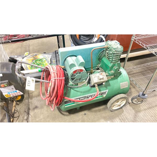 SPEEDAIRE 3Z355H 2 PORTABLE ELECTRIC INDUSTRIAL AIR COMPRESSOR