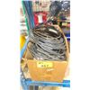 Image 1 : BOX OF ASSORTED SECURITY SYSTEM CORDS, DATA PADS & PARTS