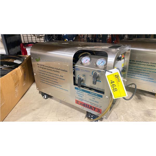 CHUNMU REFRIGERATION CMEP-OL DUAL-CYCLINDER 1HP STAINLESS STEEL OIL LESS MOBILE ELECTRIC COMPRESSOR
