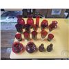 Image 1 : lot of red glass
