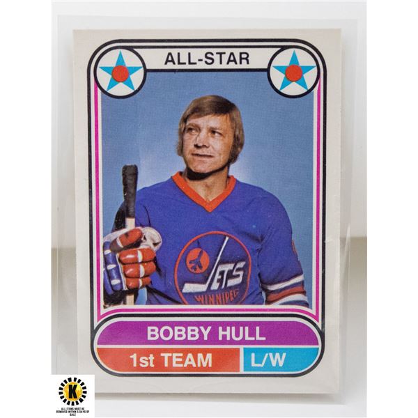 1975-76 O-PEE-CHEE BOBBY HULL CARD NUMBER 65