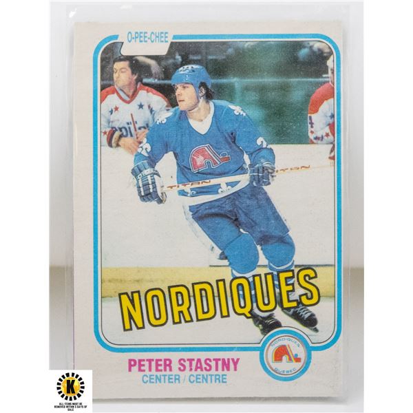 1981-82 O-PEE-CHEE PETER STASNTY ROOKIE CARD #