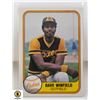Image 1 : 1981 FLEER DAVE WINFIELD CARD NUMBER 484