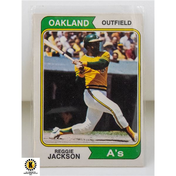 1974 O-PEE-CHEE REGGIE JACKSON CARD NUMBER 130