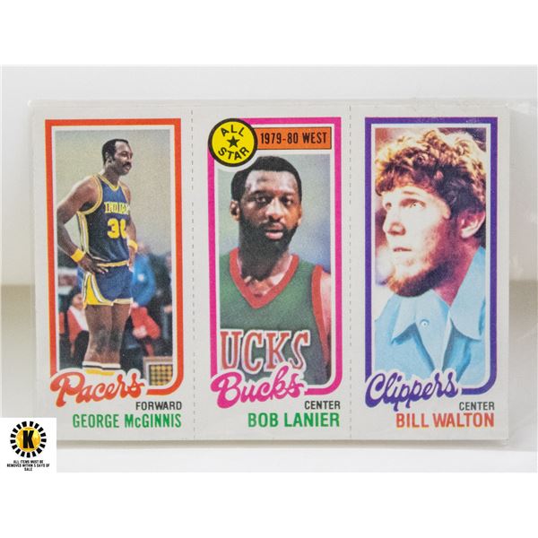 1980-81 TOPPS BILL WALTON CARD NUMBER 222
