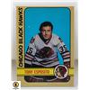 Image 1 : 1972-73 O-PEE-CHEE TONY ESPOSITO CARD NUMBER 137