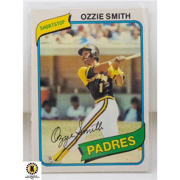 1980 O-PEE-CHEE OZZIE SMITH CARD NUMBER 205