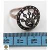 Image 1 : SILVER RHINESTONE ART DECO RING SIZE 7.5