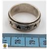 Image 1 : SPINNING STAR SILVER BAND RING SIZE 11